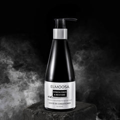 ELMOOSA Caviar Leave-In texture-application demonstrates easy, quick distribution for smooth, manageable hair