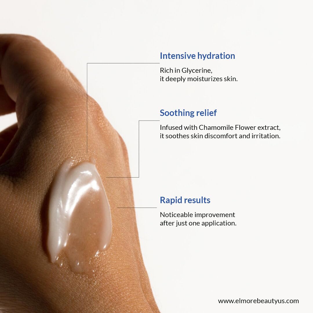 ELMORE hand cream wash-proof softness shown for daily protection.