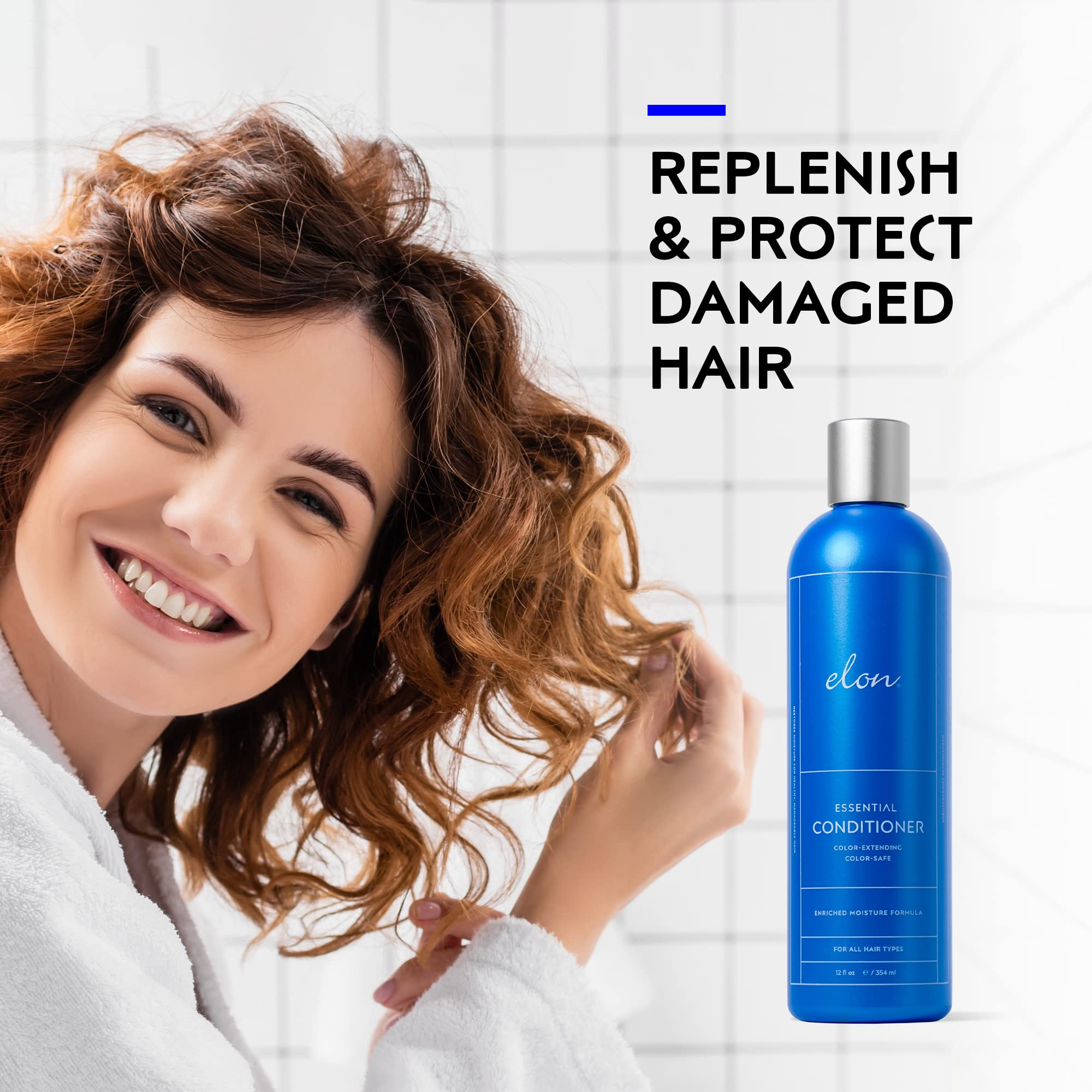 Jojoba and olive oils provide hydration in Elon conditioner.