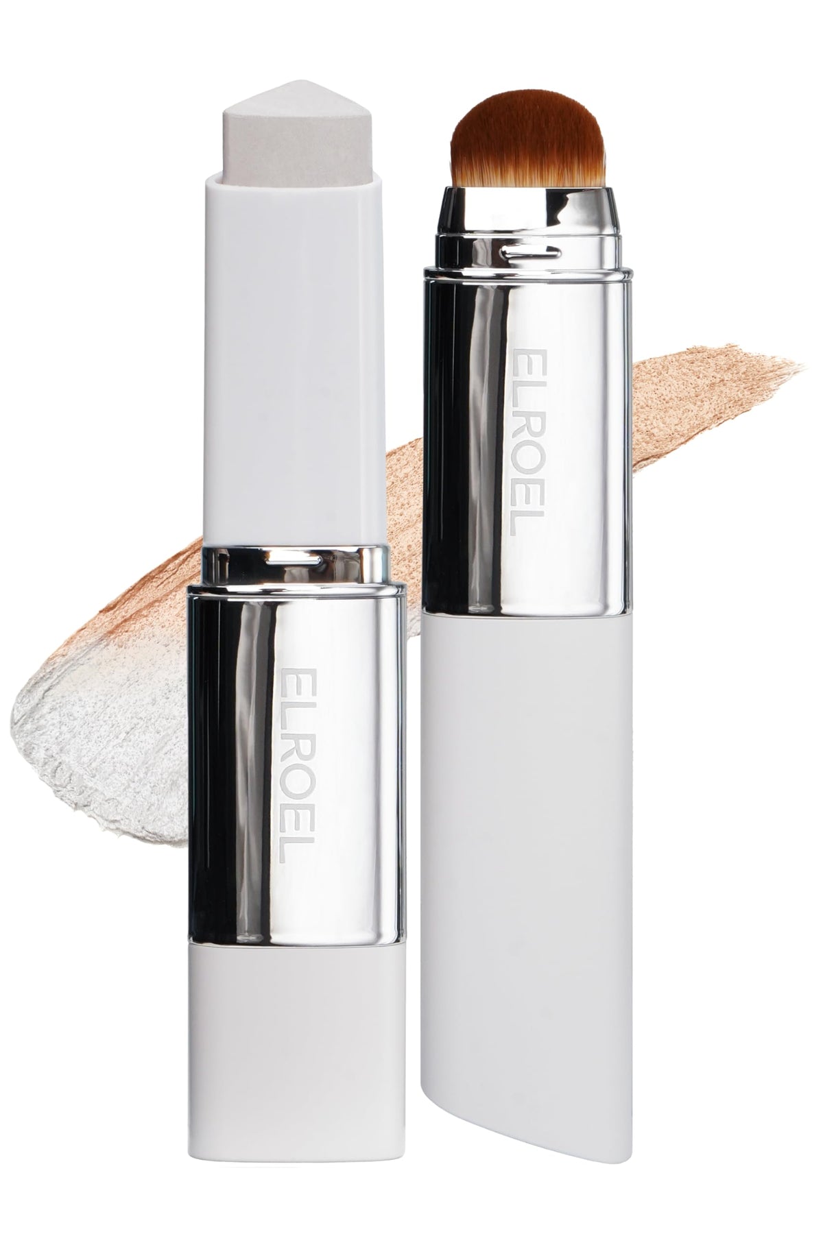 ELROEL Blanc Cover Stick V bottle with color-changing foundation that matches skin tone