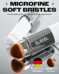 ELROEL Blanc Cover Stick V White color-change demonstrates shade adaptation as you blend