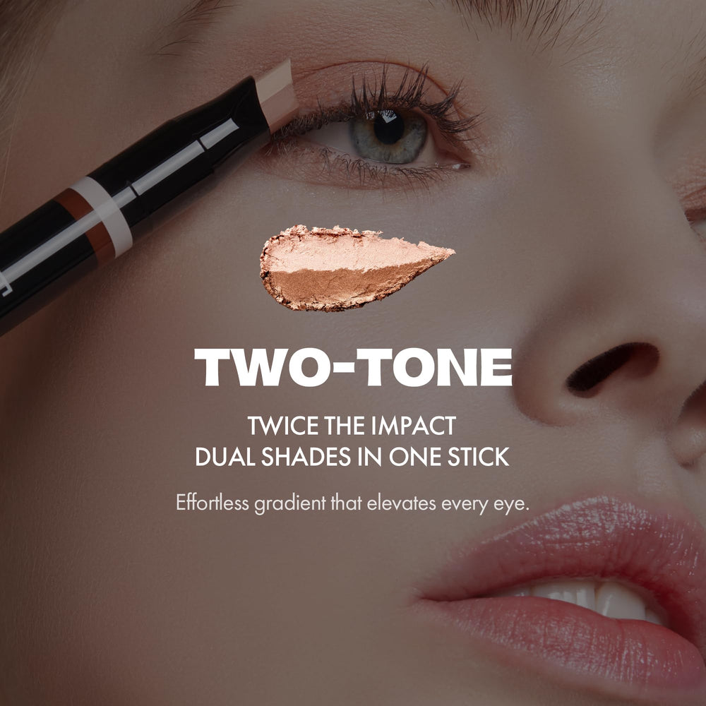 ELROEL Blanc Double Shadow Stick Popping-Candy blending tip enables quick, seamless looks.