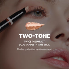 ELROEL Blanc Double Shadow Stick Popping-Candy blending tip enables quick, seamless looks.
