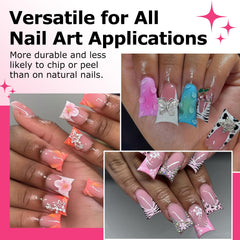 ELSAGIRL Clear Nail Tips Medium Soft for comfortable daily wear.