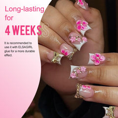 ELSAGIRL Duck Nail Tips 12 sizes engraved for precise fitting and quick selection.