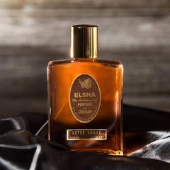 ELSHA 1776 aftershave bottle cap close-up emphasizing refined finish for premium grooming