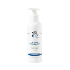 EltaMD Foaming Facial Cleanser bottle pump for oil-free cleansing and makeup removal.