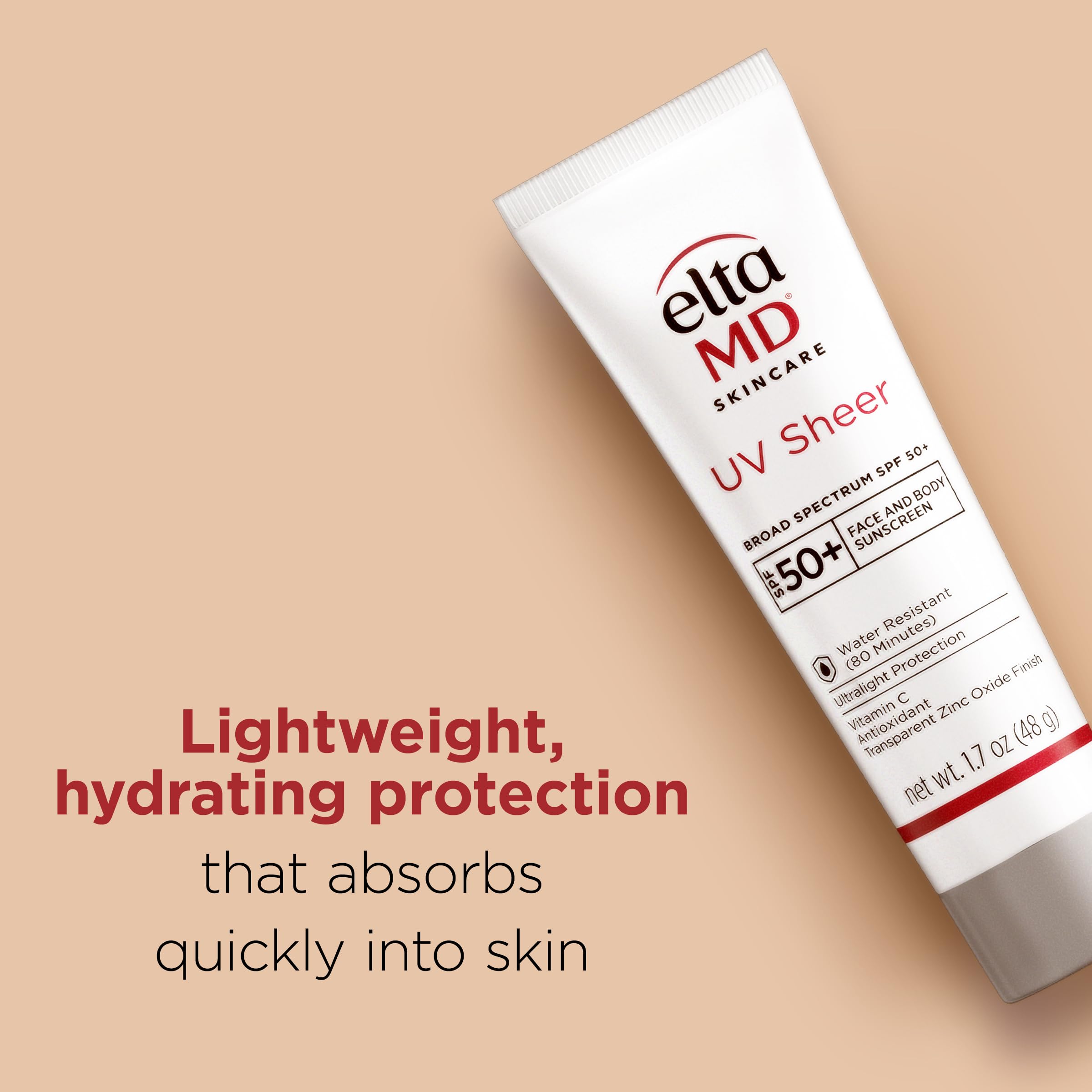 EltaMD fragrance-free sunscreen ideal for sensitive or irritated skin.