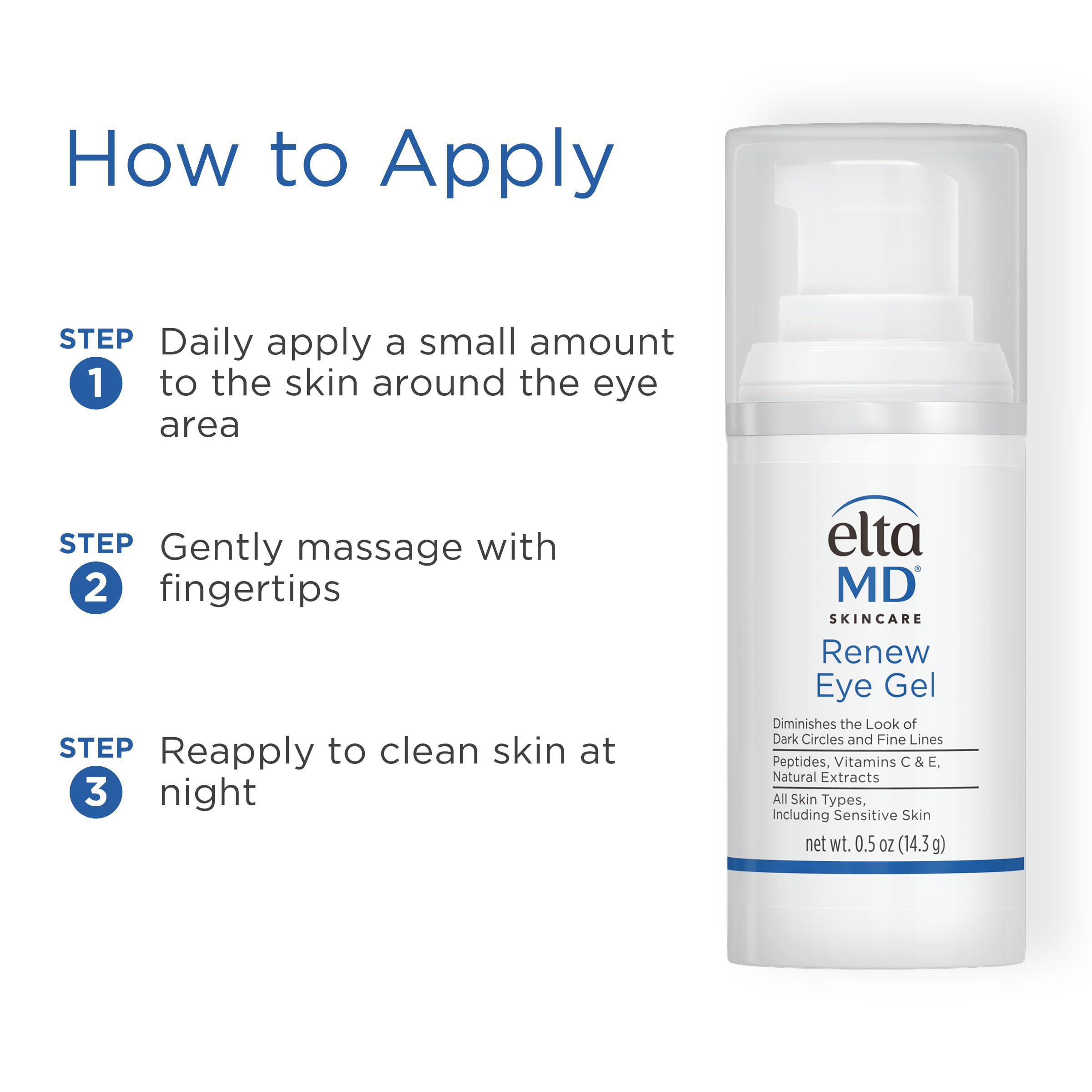 EltaMD skin care set with cleanser and eye gel—suitable for sensitive skin.