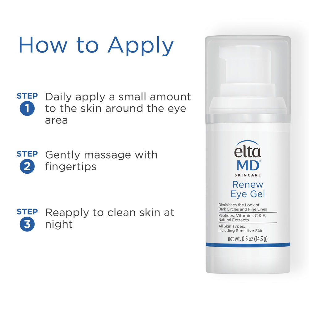 EltaMD skin care set with cleanser and eye gel—suitable for sensitive skin.