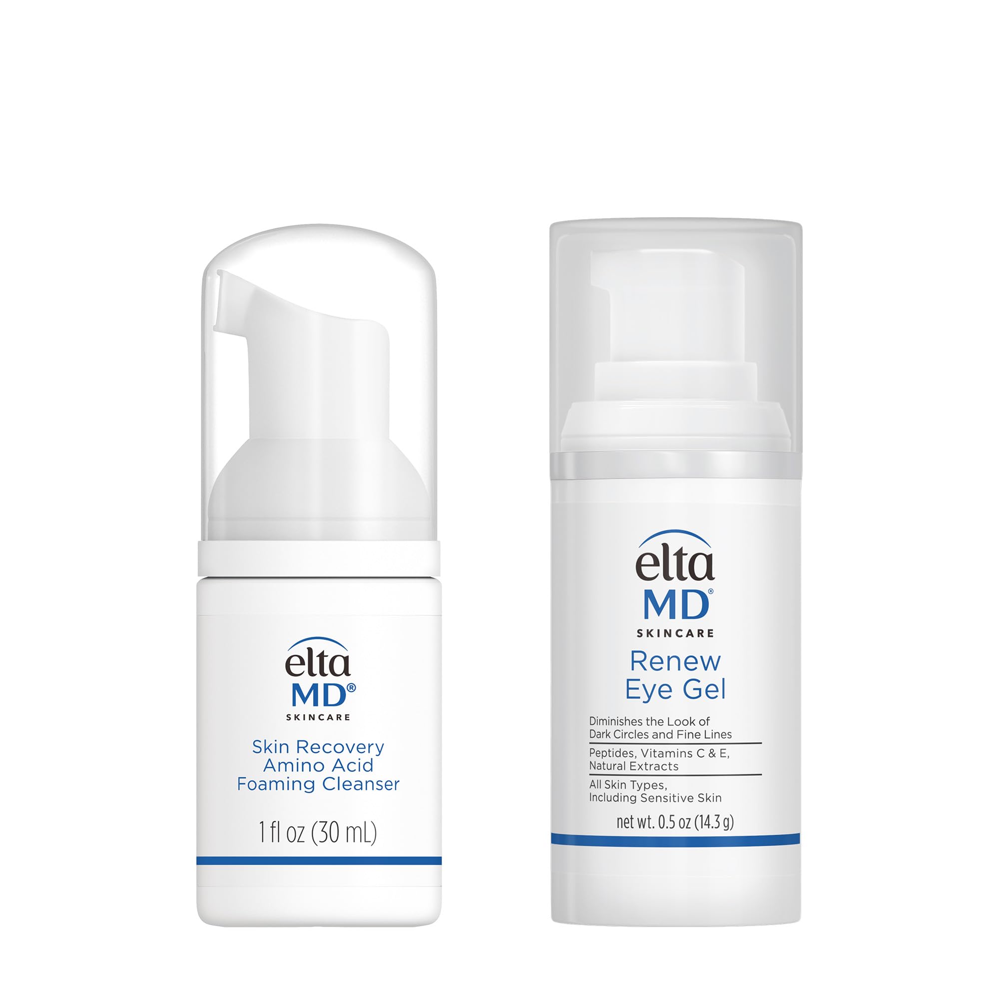 EltaMD Skin Recovery Amino Acid Foaming Cleanser bottle—gentle daily cleansing.