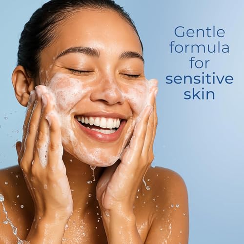 Creamy foam close-up of EltaMD cleanser texture