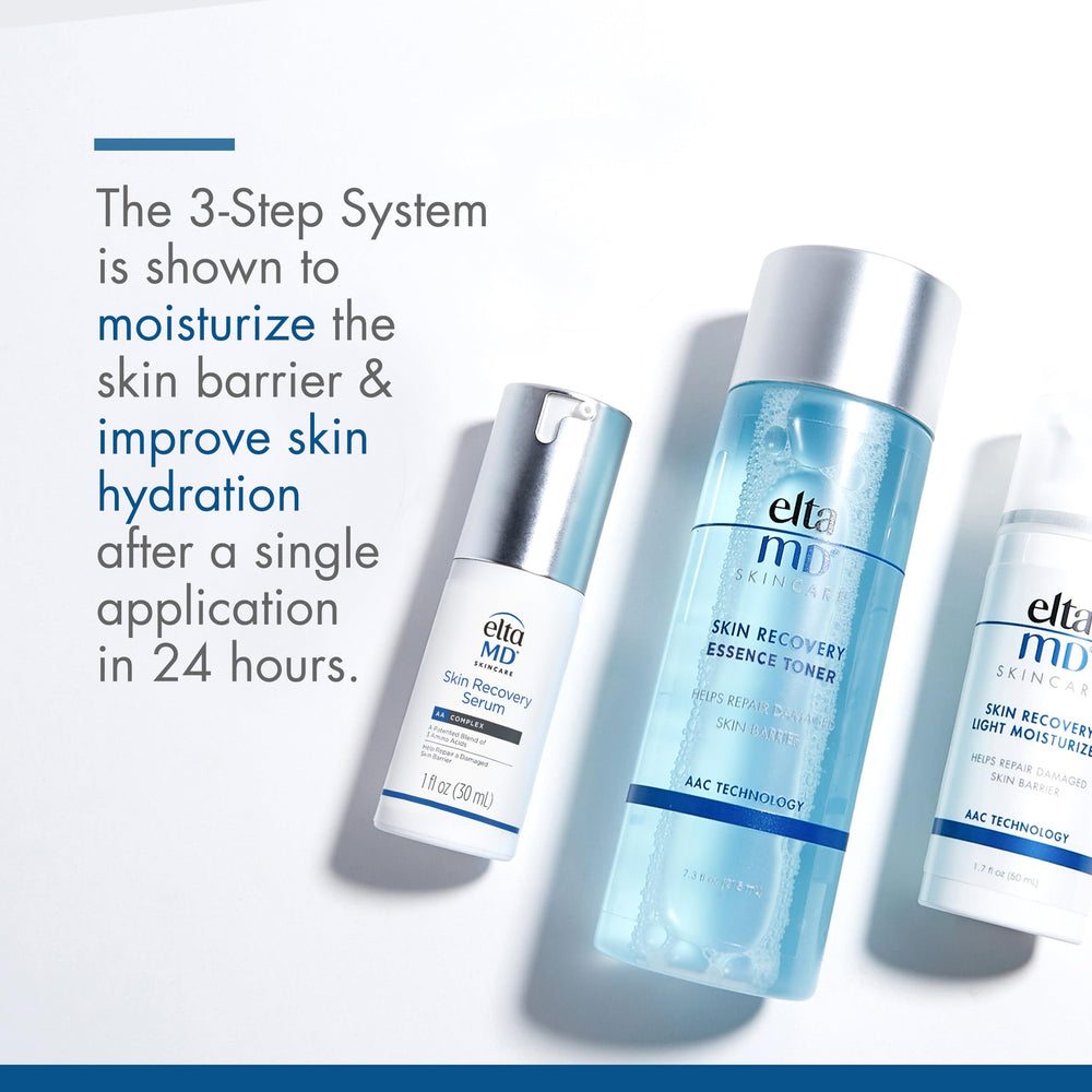 EltaMD Skin Recovery System Light Moisturizer bottle provides lightweight hydration.