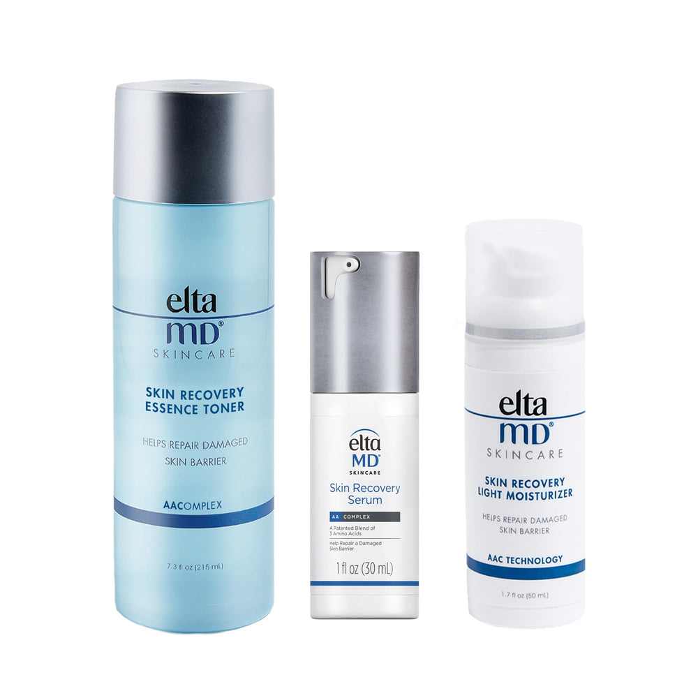 EltaMD Skin Recovery System Gentle Essence Toner bottle calms irritation and supports barrier health.