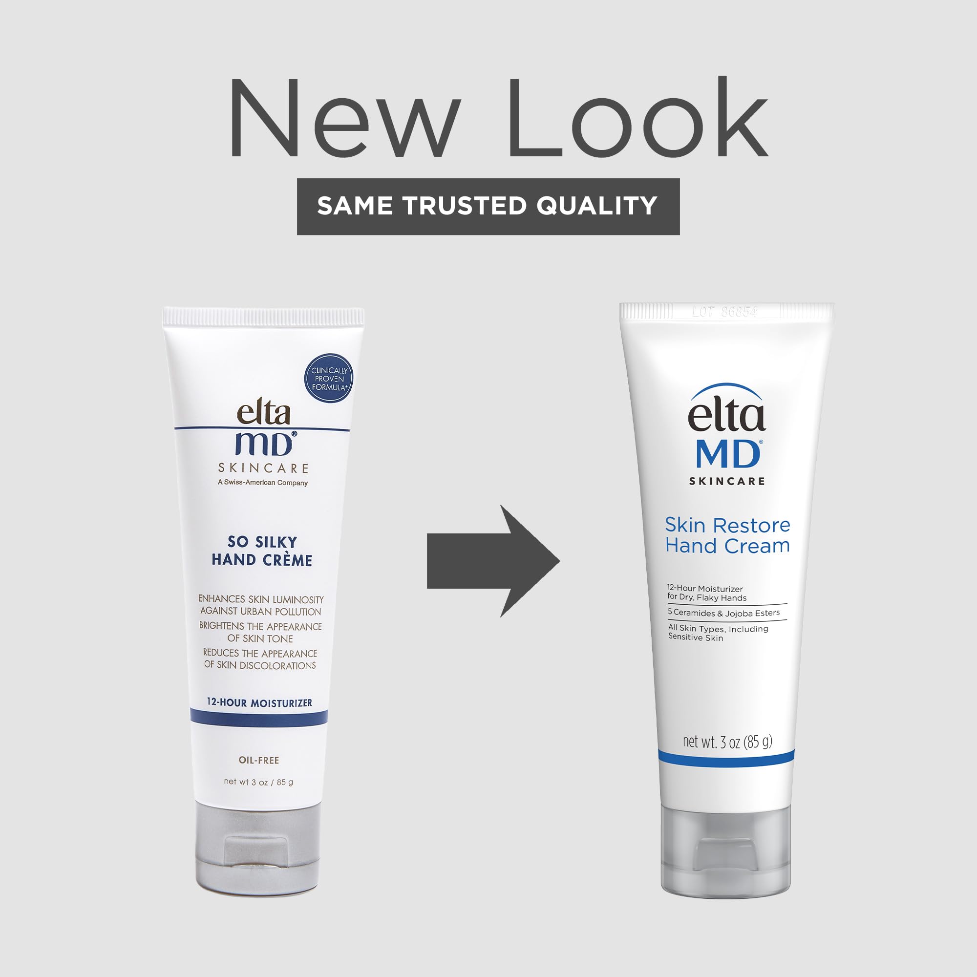 EltaMD Skin Restore Hand Cream being applied to soothe dry skin.