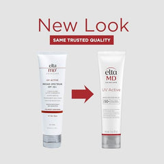 EltaMD UV Active dispensing tube for easy on-the-go application.