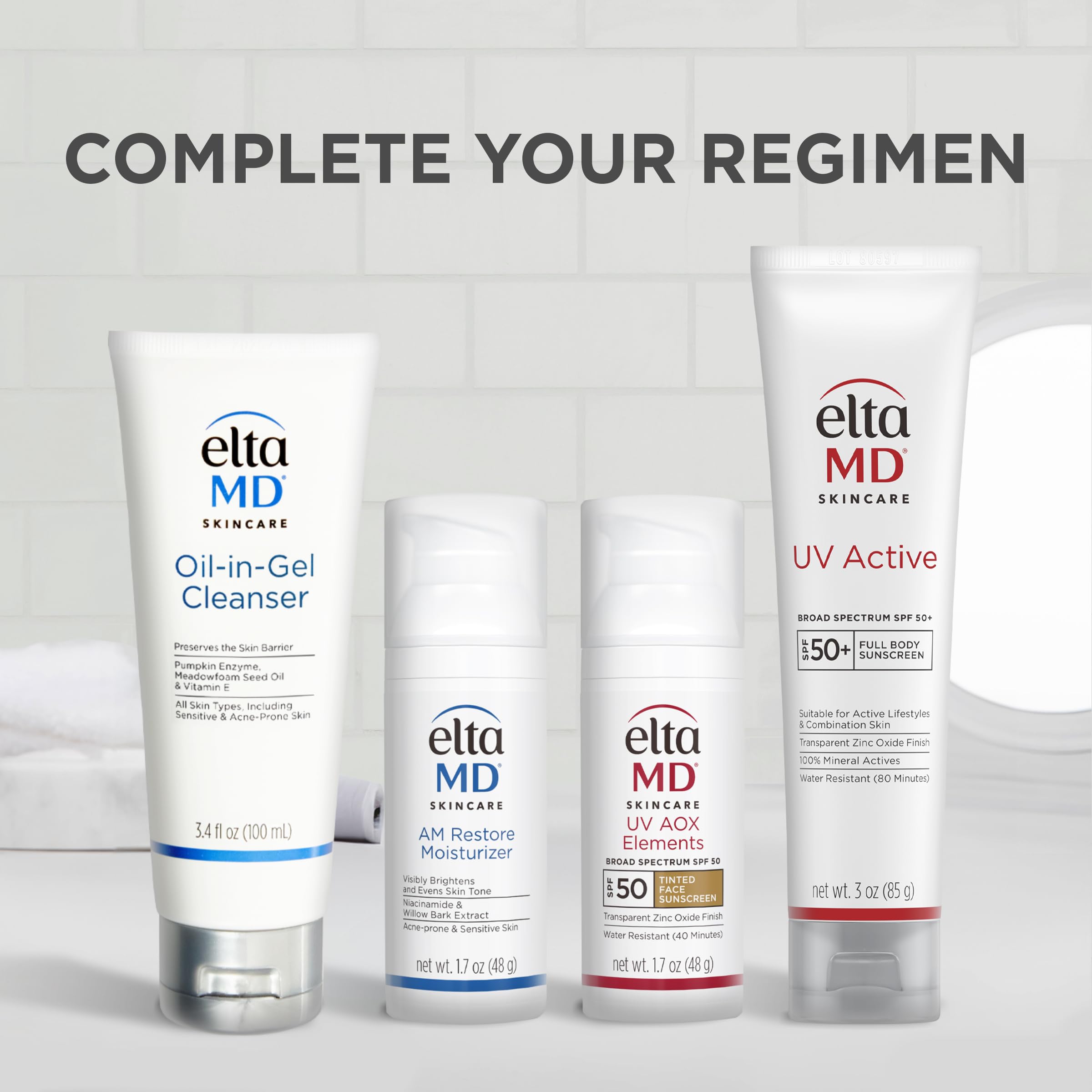 EltaMD UV Active oil-free sunscreen for a lightweight feel.