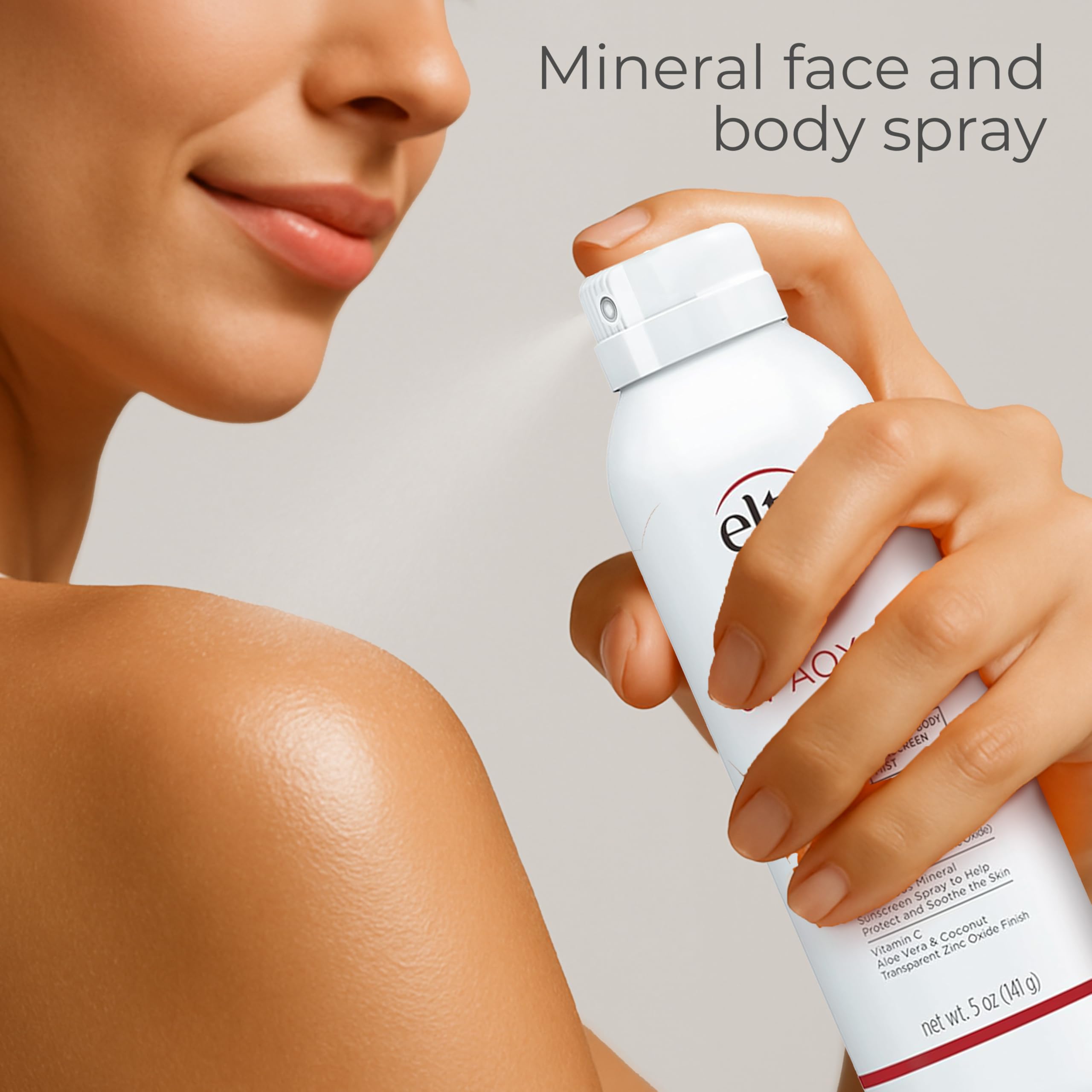 EltaMD UV AOX Mist fragrance-free label supports sensitive skin.