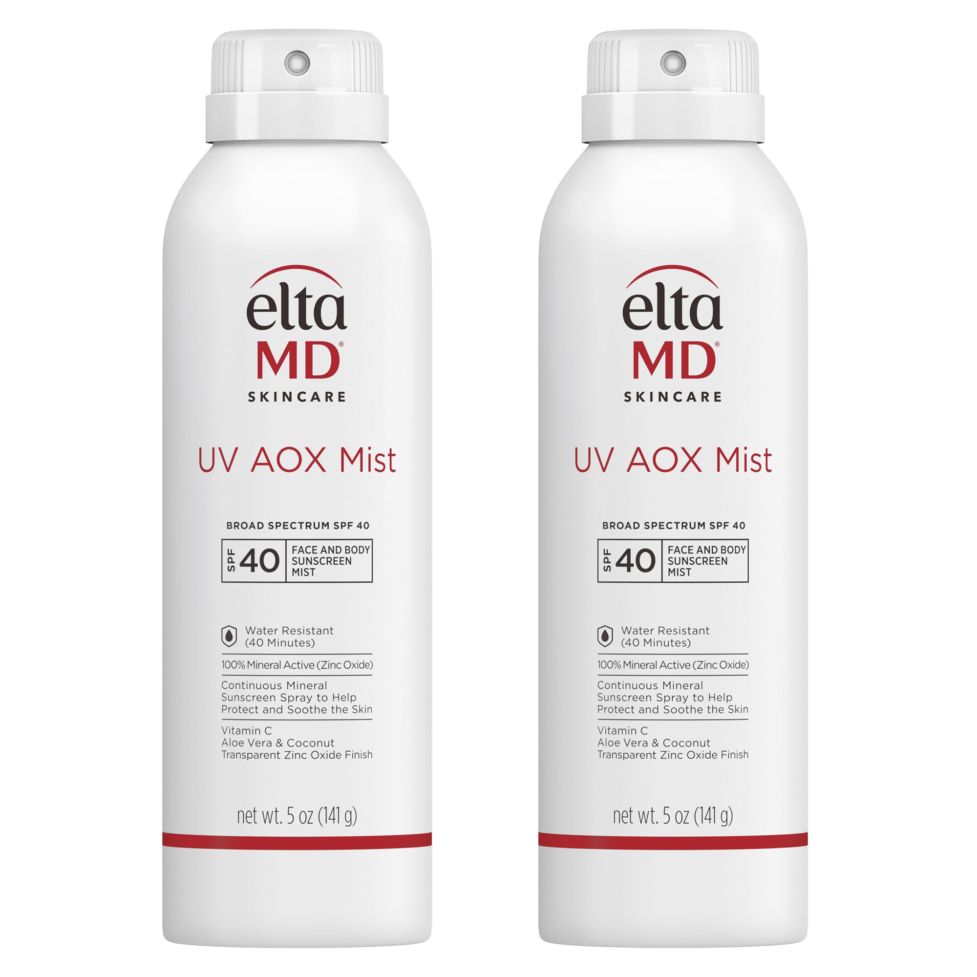 EltaMD UV AOX Mist face bottle for quick daily sun protection.
