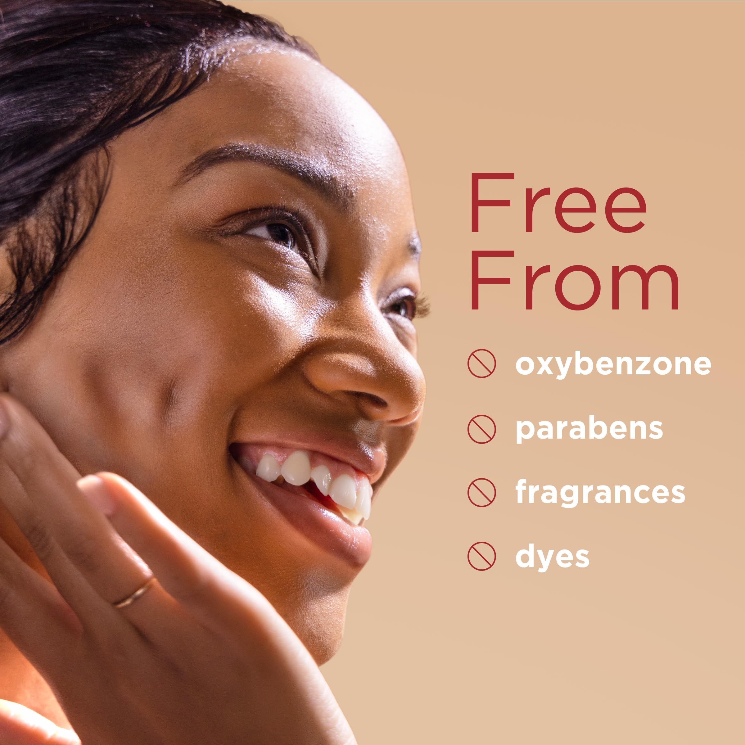 EltaMD UV AOX Mist dries invisibly on skin with no white cast.