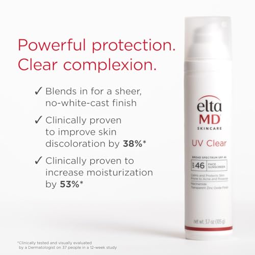 EltaMD UV Clear SPF 46 texture close-up reveals lightweight, non-greasy formula
