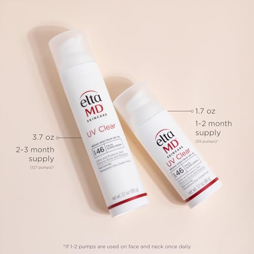 EltaMD UV Clear SPF 46 tinted swatch demonstrates natural finish for even skin tone