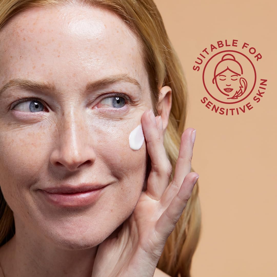 Close-up of zinc oxide detail in EltaMD sunscreen.
