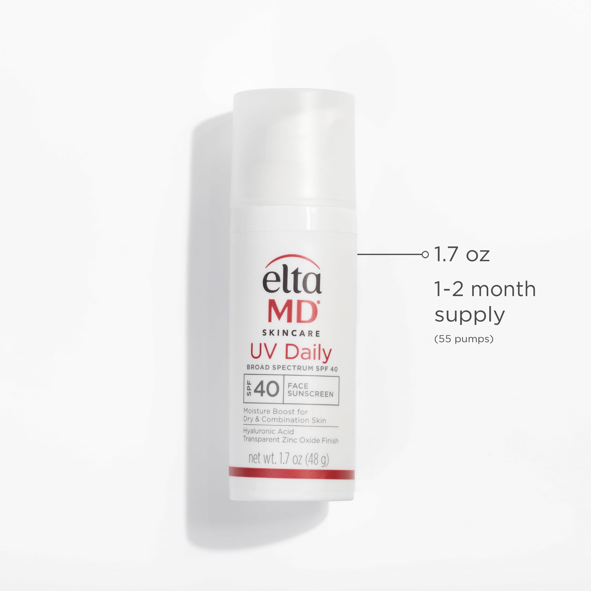 EltaMD fragrance-free label emphasizes gentle, sensitive-skin daily moisturizer.