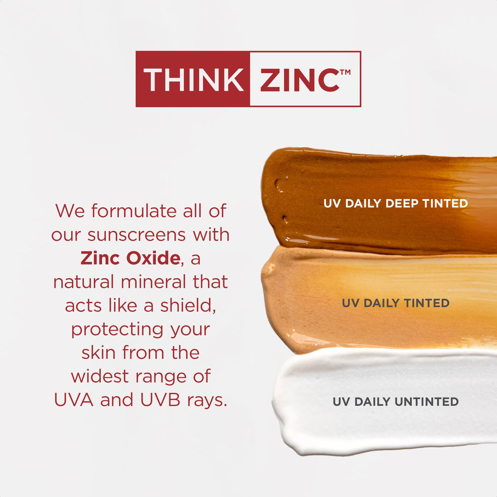 Semi-matte finish on skin captured during wear with EltaMD UV Daily.