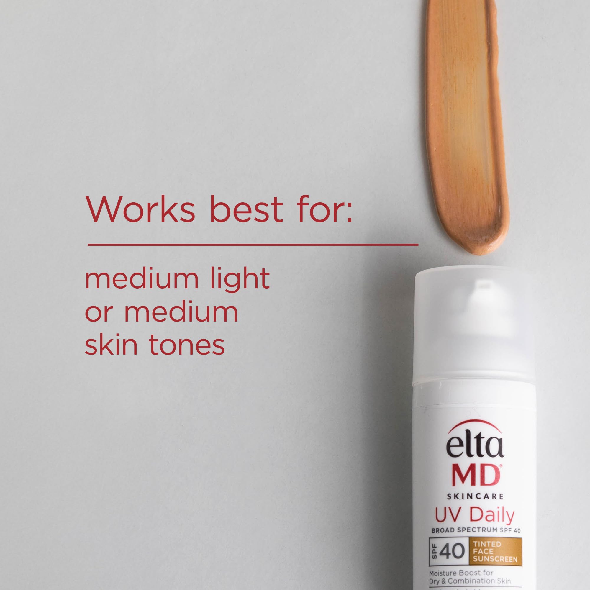 EltaMD UV Daily SPF 40 tinted fragrance-free label for sensitive skin