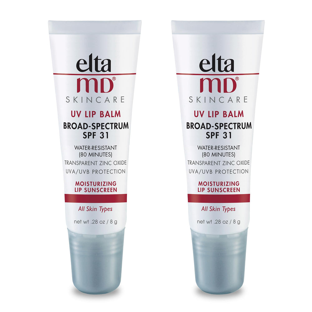EltaMD UV Lip Balm SPF 30 tube front protects lips from sun while staying moisturized.