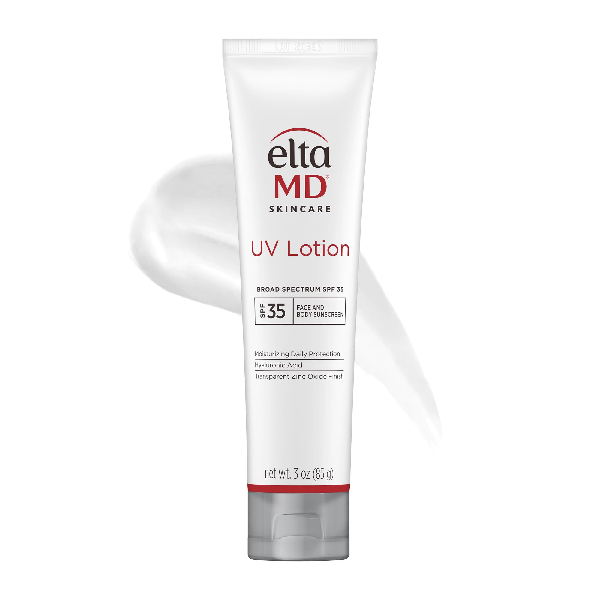 EltaMD UV Lotion Body Sunscreen pump bottle delivering broad SPF 30+ protection for the body.