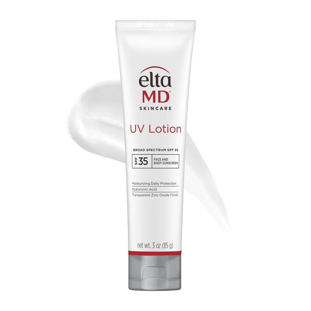 EltaMD UV Lotion Body Sunscreen pump bottle delivering broad SPF 30+ protection for the body.