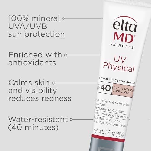 EltaMD UV Physical Rosy Tint texture close-up showing seamless skin blending