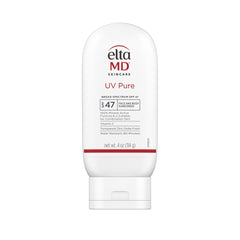 EltaMD UV Pure sunscreen bottle with mineral formula for face and body, suitable for kids and adults.