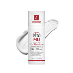 EltaMD UV Restore bottle showing SPF 40 mineral protection.
