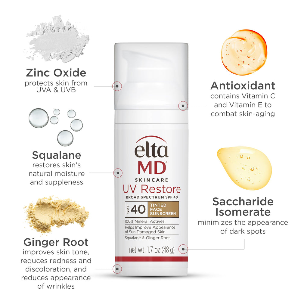 EltaMD UV Restore with ginger root promotes a healthy-looking complexion.