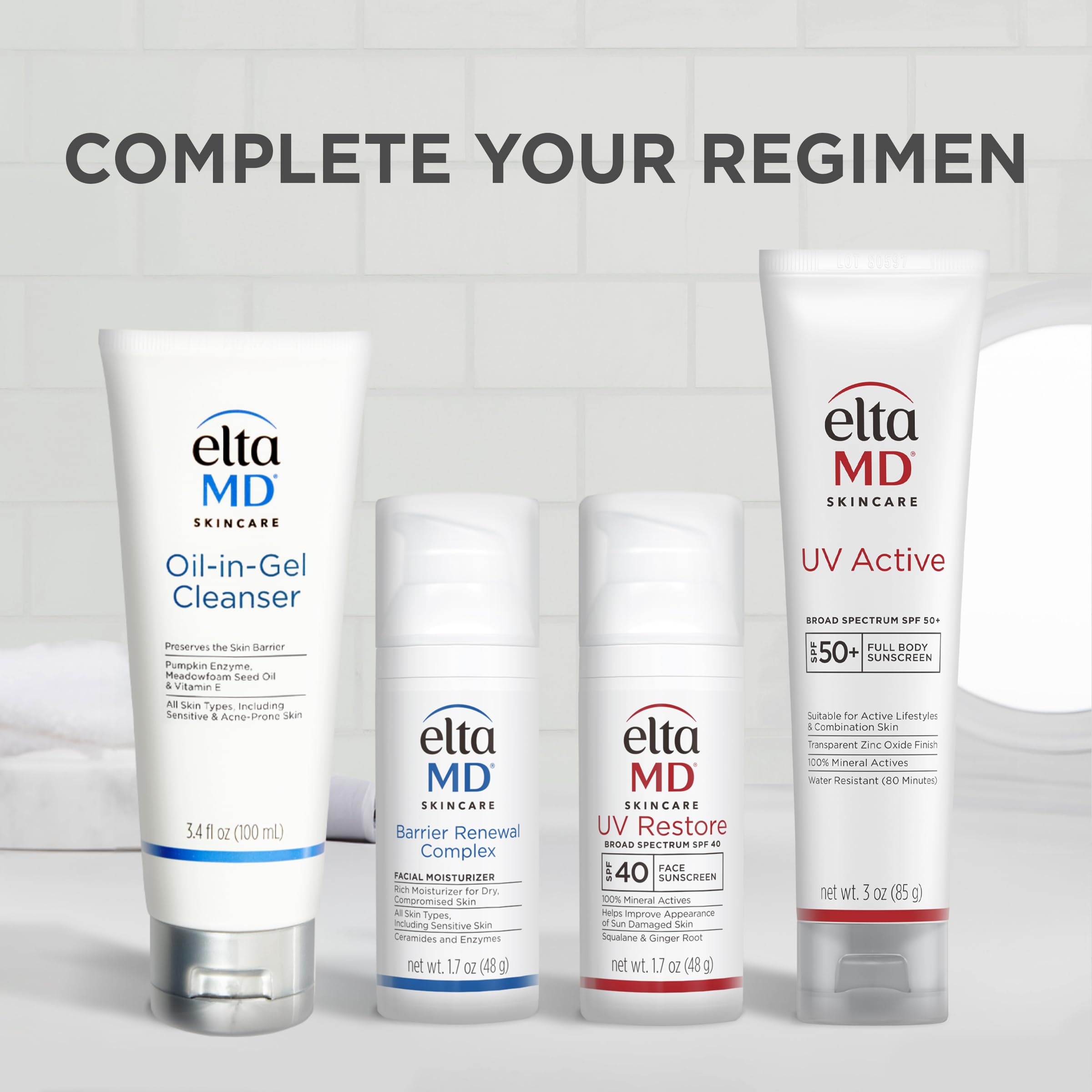 EltaMD UV Restore packaging conveys paraben-free safety.