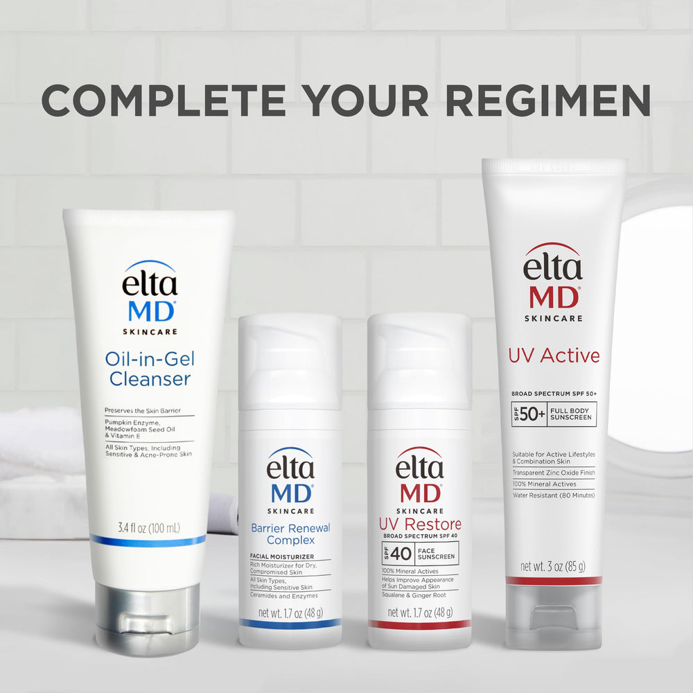 EltaMD UV Restore packaging conveys paraben-free safety.