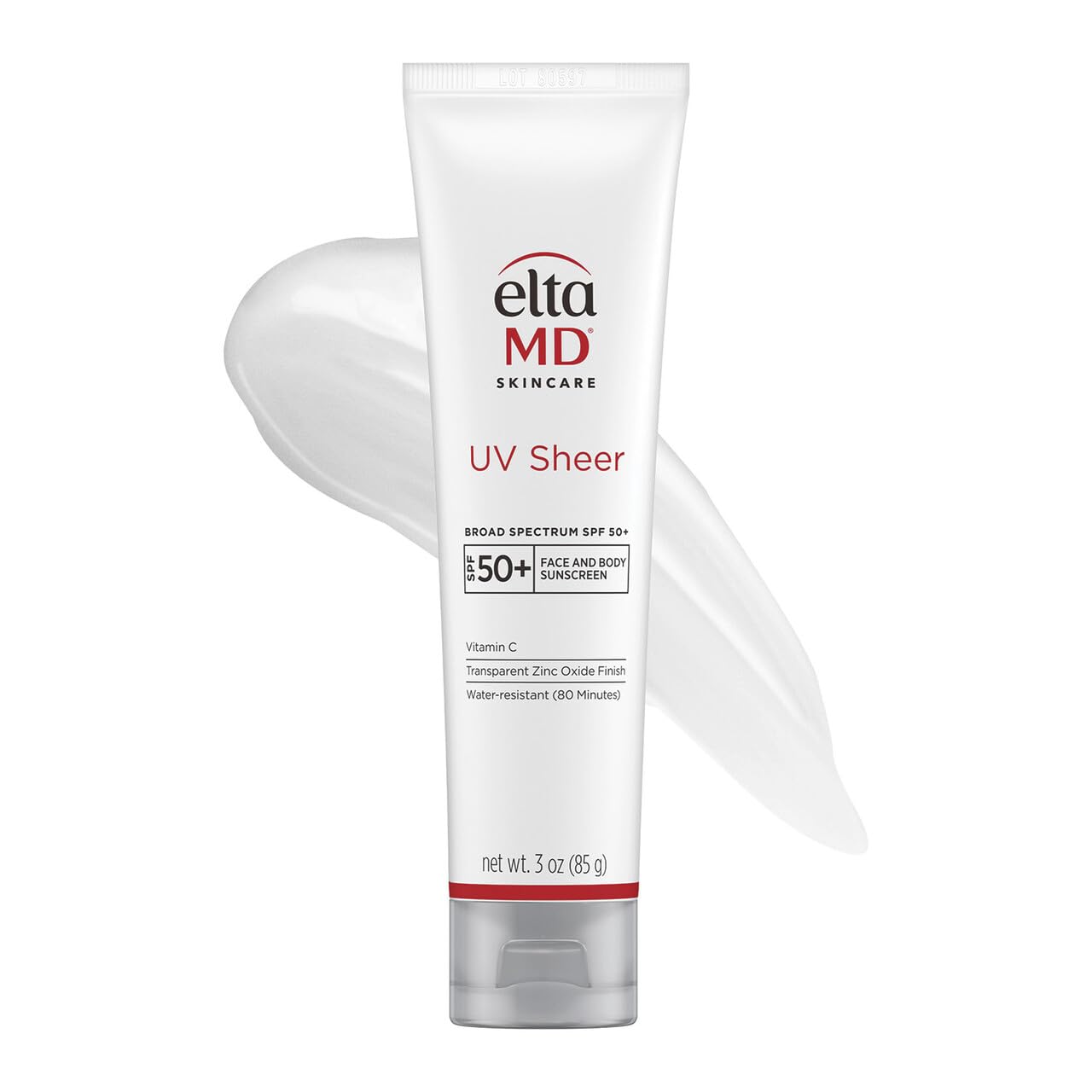 EltaMD UV Sheer face sunscreen SPF 50+ application for matte finish
