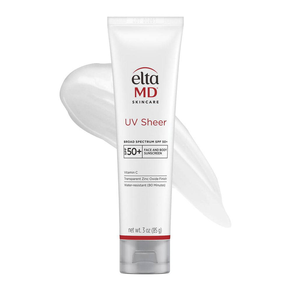 EltaMD UV Sheer face sunscreen SPF 50+ application for matte finish