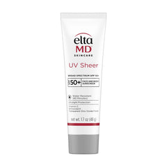EltaMD UV Sheer SPF 50+ face sunscreen with no white cast for a natural look.