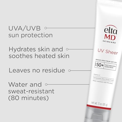 EltaMD UV Sheer sunscreen lightweight oil-free matte look