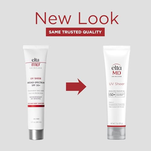 EltaMD UV Sheer transparent zinc oxide formula dries clear