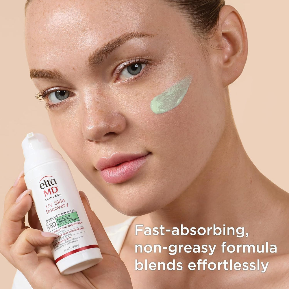 Gentle solution for rosacea-prone and sensitive skin with mineral protection.
