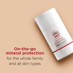 EltaMD UV Stick water-resistant-80-min protects during swimming or sweating without reapplication.