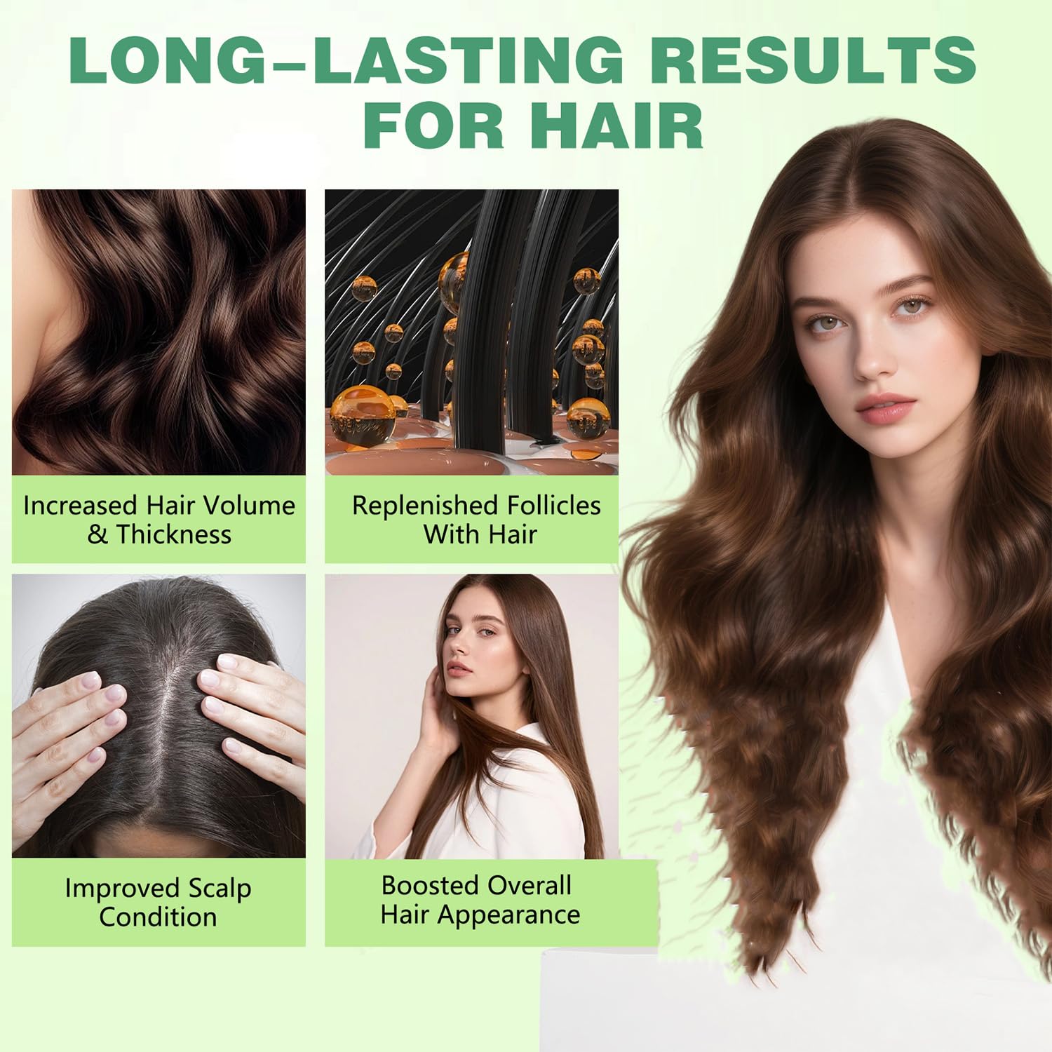 Eltolent daily-use routine shot showing simple scalp massage and application.