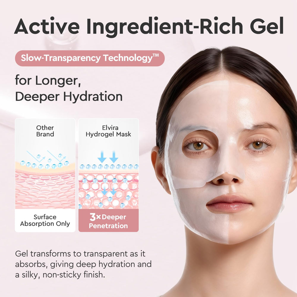 Elvira Bio-Collagen Real Deep Mask packaging box for a four-pack