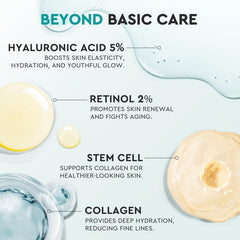 Elvira Hyaluronic Acid close-up emphasizes deep hydration and smoothing effects