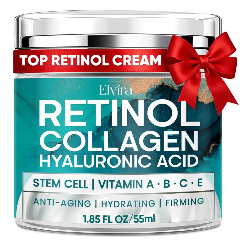 Elvira Retinol Anti Aging Moisturizer bottle shows lightweight daily hydration for facial care